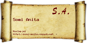 Somi Anita névjegykártya